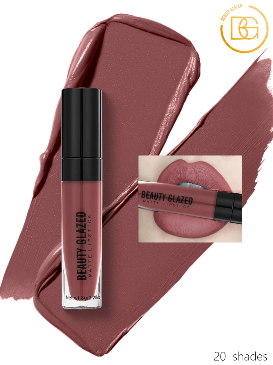 哑光液体唇膏，丝绒持久防水高显色丝绒唇彩套装，化妆品，彩妆礼品 - #115 - 查看 1