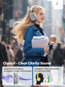 Remax Bluetooth Headphones Over Ear, 70 Hours Playtime Wireless Headphones With Up To 300 Hours Battery Standby, Support Answer Call(Black), Premium Gift For Friend, Classic Best Seller Of Store - RB-602 - View 7