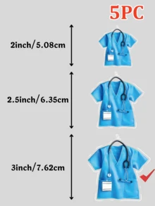 Bộ 1/3/5 móc khóa y tá cá nhân hóa, móc khóa tên cá nhân hóa bằng acrylic 2D, 3 kích cỡ, nhiều màu sắc, thẻ nhận dạng y tế với thiết kế hình ống nghe, quà tặng Ngày Valentine cho nữ, nam, quà lưu niệm, mặt dây chuyền phụ kiện tinh tế, quà tặng cho bạn bè, gia đình, các cặp đôi, quà lưu niệm độc đáo, thích hợp cho sinh nhật, đám cưới, tiệc tùng, kỷ niệm, phụ kiện trang trí sáng tạo. - Nhiều màu (đồng phục y tá) - Xem 16