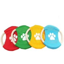 1个防咬狗飞盘 - 小号/中号/大号，互动式接球训练玩具，有助于缓解啃咬问题 - 彩色 - 查看 5