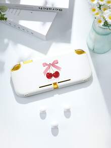 1个简约纯色樱桃图案保护壳，兼容Switch 2 (2025)、Switch 2/Switch NS/Switch OLED/Lite，Switch游戏机配件，全套，含收纳袋，Switch玩家的最佳礼物 - 彩色 - 查看 18