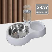 二合一宠物自动喂食器和饮水器，防滑设计，循环水碗，猫狗用品 - 大號 - 查看 7