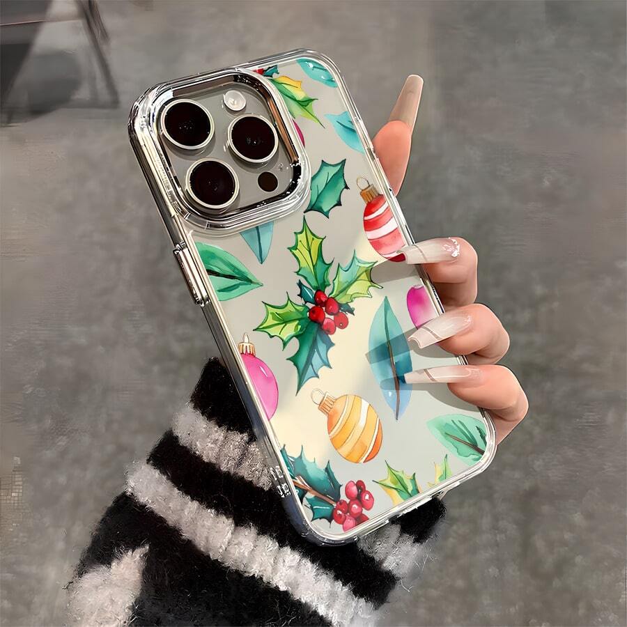 Esta funda con estampado de acuarela de frutos rojos es compatible con varios modelos de teléfono, como OPPO Reno 16E/15/14/13/12/11/PRO/PLUS/PROMAX/MINI, S/A/M/NOTE, S/G/EDGE/E, Transition Spark/HANTOM/CAMON/INFINIX, Honor 400/PLAY/X/Y, OPPO Reno/A/F, OPPO Reno 14/Redmi/POCO/NOTE, etc. Transparente, sencilla, elegante y duradera, está hecha de TPU. Es ideal para celebraciones como San Valentín, Halloween y Navidad, y es ideal para uso personal o como regalo. - transparente - Ver 1