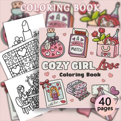 40 Pages, 200g, Cute & Fun Heart-Shaped Matchbox Coloring Book, Featuring Heart-Shaped Matchbox Elements, Pink & White Color Scheme. Includes Relaxing And Stress-Relief Coloring Pages. Suitable For Stationery And School Supplies, An Excellent Gift For Girls, Perfect For Valentine's Day Or New Year.