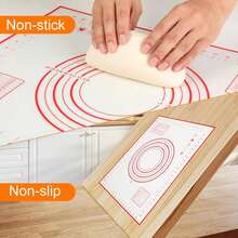 Silicone Baking Mat, Non-Stick Rolling Dough Mat With Measurements, Suitable For Making Pies, Pizza, Cookies, Fondant, Thick Non-Slip Silicone Pastry Mat - Multicolor - View 4