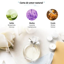 Set de 4 Perfumes para Mujer Aroma Floral Frutal | Aroma Floral Frutal Fresco | Colección "Carta de amor natural" | Mini para bolsa y viaje | Regalo para Año Nuevo, Reyes Magos, San Valentín y Cumpleaños - Múltiples aromas - Ver 3