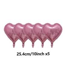 5/13/35/52/563pcs Fuchsia Pink Happy Birthday Set, Includes Fuchsia Pink Happy Birthday Letter, Heart, Bow Foil Balloons, Suitable For Ladies Theme, Birthday Room Decor, Anniversary, Birthday Party Balloons - Multicolor - View 14