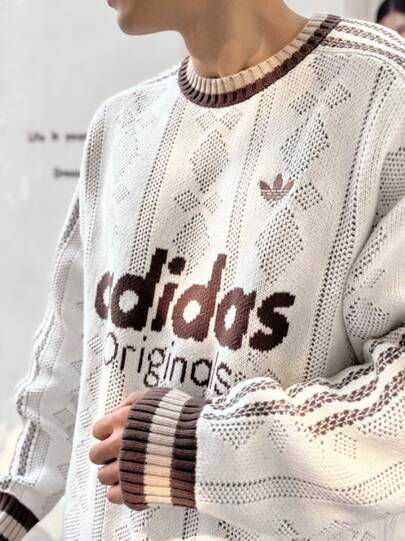  Adidas Originals Simple, Comfortable, And Stylish Long-Sleeved Knitwear For Men And Women