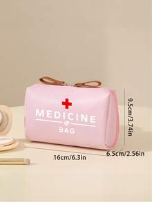 Portable Cosmetic Bag, Nordic Style, Multi-Functional Classification Design; Portable Medicine Bag, Compact Pill Organizer, Travel Medicine Organizer, Suitable For Daily Use/Outdoor/Travel; A Health Essential, Multi-Layer Waterproof Coating; Multi-Functional Digital Bag