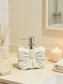 1个北欧风可爱蝴蝶结可重复使用可灌装洗发水/沐浴露瓶，高端浴室装饰，生日/节日礼物，男女皆宜，返校季装饰 - 彩色 - 查看 13