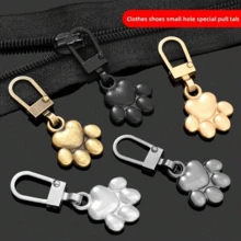 5/10/20pcs Dog Paw Metal Zipper Pulls, DIY Replacement Keychain Suitable For Luggage, Wallets, Jackets, Backpacks, Etc. - Multicolor - View 2