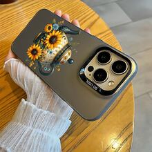 Con el maravilloso patrón Tetera con flores, Funda de teléfono de plata colorida IMD, compatible con Apple 17Pro/17ProMax/17/Air/16/16e/16Pro/16ProMax/16Plus/11/12Mini/13Mini/15ProMax/15Pro/15Plus/14Pro/14ProMax/14Plus/12Pro/12ProMax/13Pro/13ProMax,Galaxy S25+/S24 Ultra/S23 FE/A55/A54/A35/A34/A32/A22/A15/A12/A06/A05/A04E/A04/A03/A02/M15/M145G, Antimanchas,Duradero,Resistente a caídas -- ¡Regalo ideal para cumpleaños, Navidad y todas las fiestas especiales! - Negro - Ver 3