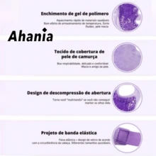 Refreshing Eye Mask With Hot And Cold Gel Beads, Reusable, Relaxing, Velvet Fabric, Double-Sided - 彩色 - 查看 4