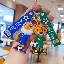 2026 US Mexico World Cup Mascot Keychain Pendant, US Canada Mexico Football Pendant, Fan Merchandise - 彩色 - 查看 2