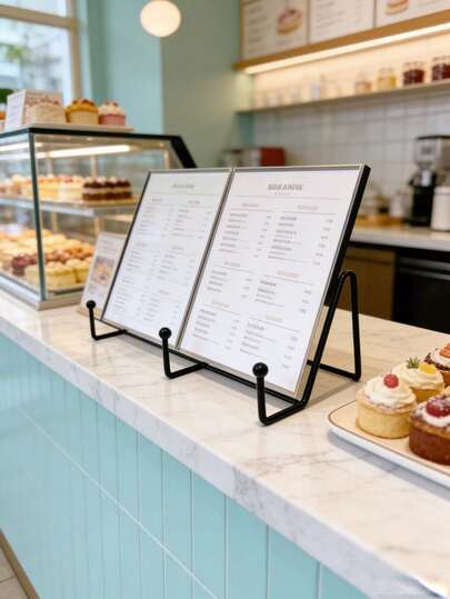 1pc Portable Modern Minimalist N-Shaped Metal Stand, Tabletop Vanity, Dining Table, Wine Rack, Photo Plate, Decorative Painting, Ceramic Photo Frame, Family Photo Holder, Magazine Rack, Bedside Cabinet Storage Rack, Iron Shelf