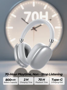 Remax Bluetooth Headphones Over Ear, 70 Hours Playtime Wireless Headphones With Up To 300 Hours Battery Standby, Support Answer Call(Black), Premium Gift For Friend, Classic Best Seller Of Store - RB-602 - View 9