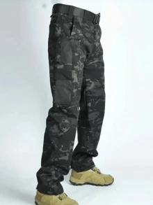 3Pack Men'S Outdoor Cargo Pants | Multi-Functional Pockets, Lightweight, Ripstop, Durable, Suitable For Camping, Hiking, Fishing, Ideal For Spring, Summer, And Autumn Seasons - MICAI+MICAI+MICAI - 查看 3