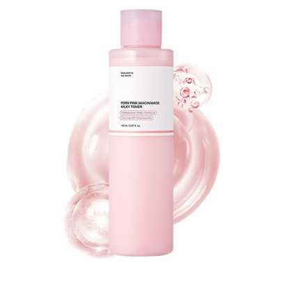 Pink Peptide Toner | Radiant Pink Skin Toner, Enhances Skin, Soothes And Calms, Improves Uneven Skin Tone, Contains Rose PDRN, Peptides & Niacinamide, Creates A Glass-Skin Glow, Korean Skincare