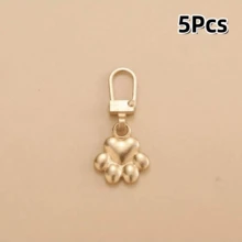 5/10/20pcs Dog Paw Metal Zipper Pulls, DIY Replacement Keychain Suitable For Luggage, Wallets, Jackets, Backpacks, Etc. - Multicolor - View 17