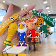 2026 US Mexico World Cup Mascot Keychain Pendant, US Canada Mexico Football Pendant, Fan Merchandise - 彩色 - 查看 1
