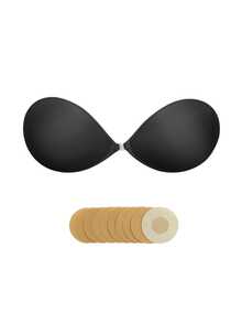 1/2pcs Solid Color Shell Shaped Adhesive Nipple Covers, Invisible Bras Strapless, Silicone Bras For Small Breasts - Multicolor - View 12