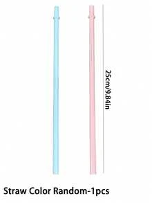 1pc Reusable Cute Pink Bow Plastic Cup With Lid And Straw, Transparent, Suitable For Iced Coffee, Water, Juice, Soda, Great For Beach, Wedding, Birthday, Holiday, Christmas, Halloween, Party, Office, Pool, Events, Dates, Outdoor Activities, Sports Bottle, Outdoor And Daily Use Water Bottle (Note: The Product May Have Some Scratches During Transportation, But It Does Not Affect The Use) - Multicolor - View 15