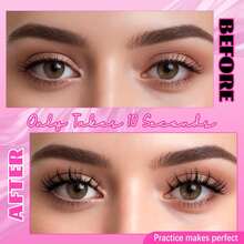 1 Pair Reusable Magnetic False Eyelashes, Natural Look, No Glue Needed, Soft & Easy To Wear/Remove. Eyelashes, Lashes, False Eyelashes, Women's Eye Makeup Gift, Artificial Lashes, Magnetic Eyelashes - Multicolor - View 5