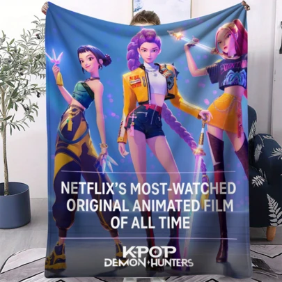 Mattel Manta de felpa con diseño de anime, manta de franela cálida y suave, gran regalo para el hogar, camping, viajes, multiusos