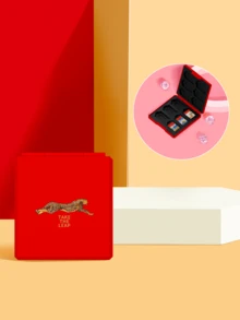 2025年新款Switch2游戏机配件，豹纹设计，保护套，游戏卡盒可容纳12张卡，兼容Switch2/Switch NS/Switch OLED，Joy-Con手柄保护套，2026年送给Switch玩家的绝佳新年圣诞礼物 - 彩色 - 查看 8