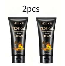 Crema de cuidado hidratante para oscurecer la piel en tubo de 1 unidad, acelera el proceso de bronceado natural y retiene la humedad, dejando la piel suave y con un resplandor cobrizo; uso diario recomendado para los aficionados al bronceado. - Negro - Ver 12