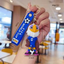 2026 US Mexico World Cup Mascot Keychain Pendant, US Canada Mexico Football Pendant, Fan Merchandise - 彩色 - 查看 6