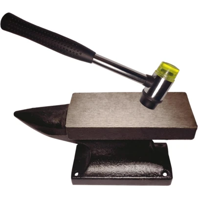 3lb Mini Anvil Set, Forged Iron Anvil With Rubber Mallet, Suitable For Jewelry Making, Blacksmith Forging Tools, Jewelry Hammer And Anvil Set, Bench Anvil Silversmith Tools