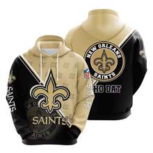 New Orleans Saints 3D Digitally Printed Hoodies For Men And Women,32 Teams – The Perfect Choice For Fans. - style - 查看 1