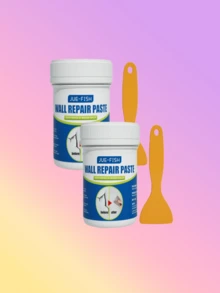 JUE FISH Wall Repair Paste, Covers Stains, Repairs Peeling Paint, Waterproof Wall Paint Crack Filler, Comes With Small Scraper For Easier Application - Blue and White - View 7