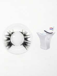 1 Pair Reusable Magnetic False Eyelashes, Natural Look, No Glue Needed, Soft & Easy To Wear/Remove. Eyelashes, Lashes, False Eyelashes, Women's Eye Makeup Gift, Eyelashes, Eyelashes, Eyelashes, Eyelashes, Eyelashes, Eyelashes, Christmas, Magnetic Eyelashes - 眼尾拉長款 - 查看 8
