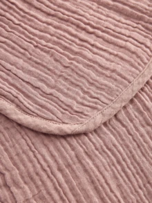 2条装Oeko-Tex认证柔软舒适多色棉纱布襁褓毯，四季皆宜，新生儿及婴儿护理 - 彩色 - 查看 8