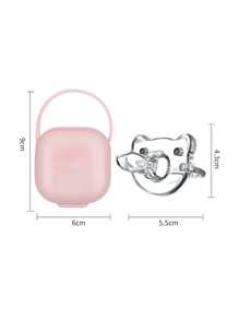 Silicone Baby Pacifier With Storage Box Set - Multicolor - View 3