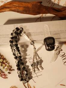 2pcs Rosary Counter Set - High-End Packaged Ring Counter, Bracelet Counter Set With Beads, Counter, Electronic Manual Button Counter, Compact Portable Finger Ring Counter, Thumb Press Counter - Multicolor - View 3