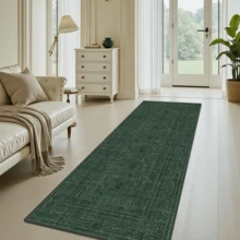 1pc Vintage Moroccan-Bohemian Striped Floral Area Rug/Carpet/Door Mat/Runner, Soft Washable Rug For Bathroom, Kitchen, Entryway, Hallway, Bedroom, Living Room, Versatile Home Decor - Multicolor - View 8