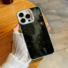 Compatible con Apple 17Pro/17ProMax/17/Air/16/16e/16Pro/16ProMax/16Plus/11/12Mini/13Mini/15ProMax/15Pro/15Plus/14Pro/14ProMax/14Plus/12Pro/12ProMax/13Pro/13ProMax,Galaxy S25+/S24 Ultra/S23 FE/A55/A54/A35/A34/A32/A22/A15/A12/A06/A05/A04E/A04/A03/A02/M15/M145G, con el encantador patrón Lámparas en un sendero, Funda de teléfono de plata coloreada de moda, Liviano,Anti-deslizante,Duradero -- Esta Funda es Ideal Para Uso Diario y También un Regalo Perfecto Para Amigos o Pareja! - Azul - Ver 2