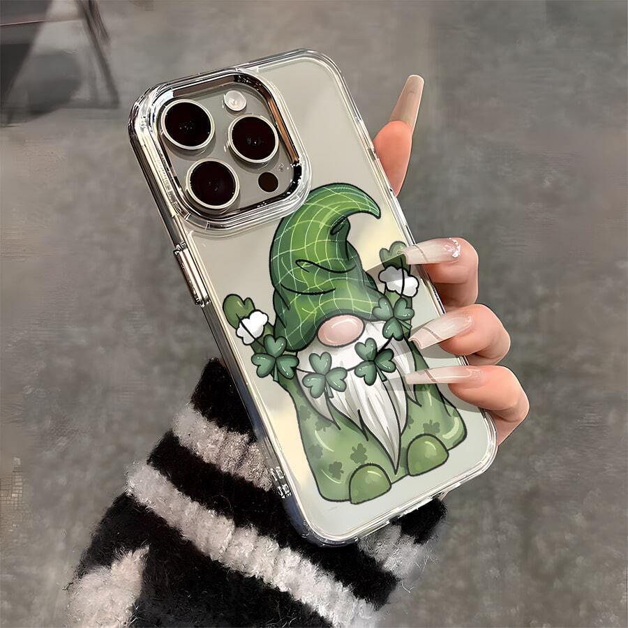 Esta funda con estampado de trébol es compatible con diversos modelos de teléfono, como OPPO Reno 16E/15/14/13/12/11/PRO/PLUS/PROMAX/MINI, S/A/M/NOTE, S/G/EDGE/E, Transition Spark/HANTOM/CAMON/INFINIX, Honor 400/PLAY/X/Y, OPPO Reno/A/F, OPPO Reno 14/Redmi/POCO/NOTE, etc. Transparente, sencilla, elegante y duradera, está hecha de TPU. Es ideal para celebraciones como San Valentín, Halloween y Navidad, y es ideal para uso personal o como regalo. - transparente - Ver 1