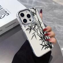 Esta funda con estampado de bambú en negro y gris es compatible con diversos modelos de teléfono, como OPPO Reno 16E/15/14/13/12/11/PRO/PLUS/PROMAX/MINI, S/A/M/NOTE, S/G/EDGE/E, Transition Spark/HANTOM/CAMON/INFINIX, Honor 400/PLAY/X/Y, OPPO Reno/A/F, OPPO Reno 14/Redmi/POCO/NOTE, etc. Transparente, sencilla, elegante y duradera, está hecha de TPU. Es ideal para celebraciones como San Valentín, Halloween y Navidad, y es ideal para uso personal o como regalo. - transparente - Ver 7
