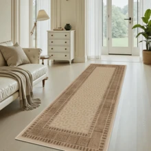 1pc Vintage Creative Geometric Moroccan Pattern Rug/Carpet/Area Rug/Bath Mat/Door Mat/Runner, Suitable For Bathroom, Kitchen, Entryway, Hallway, Bedside, Living Room, Bedroom, Soft Washable All Season Home Decor - Multicolor - View 8
