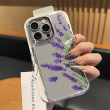 Esta funda con estampado floral morado es compatible con diversos modelos de teléfono, como OPPO Reno 16E/15/14/13/12/11/PRO/PLUS/PROMAX/MINI, S/A/M/NOTE, S/G/EDGE/E, Transition Spark/HANTOM/CAMON/INFINIX, Honor 400/PLAY/X/Y, OPPO Reno/A/F, OPPO Reno 14/Redmi/POCO/NOTE, etc. Transparente, sencilla, elegante y duradera, está hecha de TPU. Es ideal para celebraciones como San Valentín, Halloween y Navidad, y es ideal para uso personal o como regalo. - transparente - Ver 3