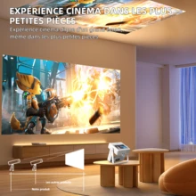 XBJ Mini Smart Projector With WiFi & Bluetooth - A5Pro 4K Movie Projector, 800LM Home Theater | Auto Keystone & Focus, USB & Multiple Video Ports For TV Stick, Laptop, Smartphone | Portable Outdoor Projector For Bedroom, Backyard, Camping & Travel | Ultimate Christmas & Holiday Gift (HD 1080P Supported) - Xem 6