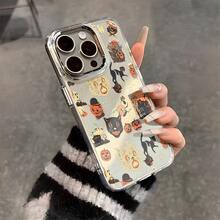 Esta funda de teléfono con  de calabaza de Halloween es compatible con varios modelos de teléfono, incluyendo OPPO Reno 16E/15/14/13/12/11/PRO/PLUS/PROMAX/MINI, S/A/M/NOTE, S/G/EDGE/E, Transition Spark/HANTOM/CAMON/INFINIX, Honor 400/PLAY/X/Y, OPPO Reno/A/F, OPPO Reno 14/Redmi/POCO/NOTE, etc. Transparente, sencilla, elegante y duradera, está hecha de TPU. Es ideal para San Valentín, Halloween, Navidad y otras festividades, ideal para uso personal o como regalo. - transparente - Ver 1