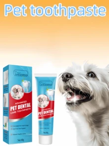 YEGBONG 宠物牙膏，宠物牙齿清洁牙膏，修复牙齿，美白牙齿，去除牙垢和牙渍，呵护牙龈。宠物牙膏牙刷套装，适用于猫狗，去除牙垢和牙渍，消除口臭，最佳宠物口腔护理套装，口腔护理和清洁，减少牙菌斑和牙垢，适用于幼猫、幼犬和成年猫狗。 - 彩色 - 查看 2