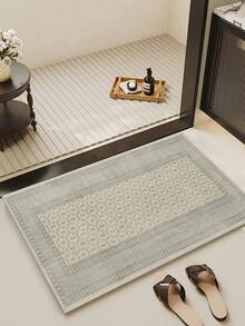 1 pieza Alfombra/Alfombra/Alfombra de área/Alfombra de baño/Alfombra de puerta/Tapete de pasillo con patrón geométrico marroquí vintage, adecuado para baño, cocina, entrada, pasillo, mesita de noche, sala de estar, dormitorio, suave y lavable en todas las estaciones - Multicolor - Ver 4