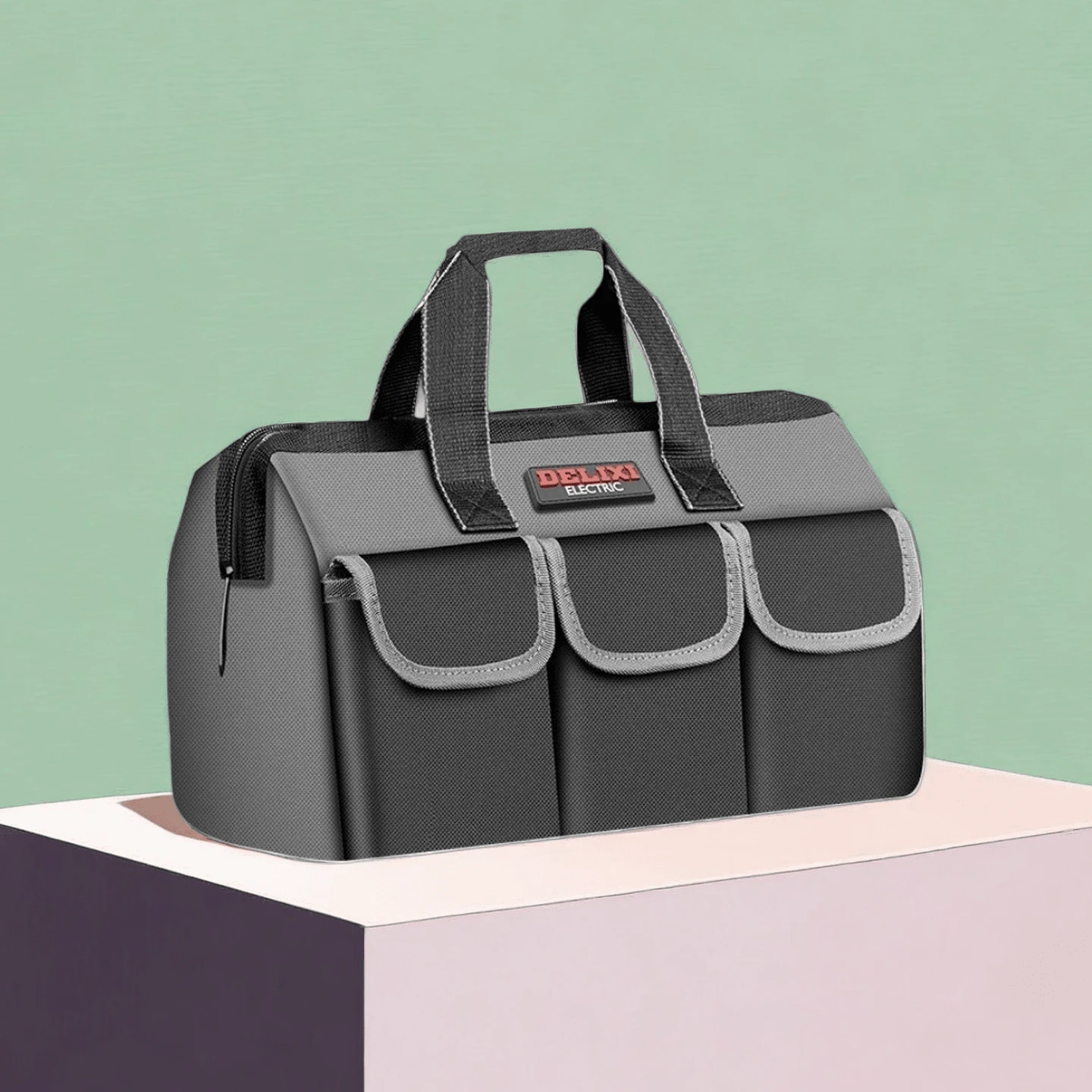 Electrician Tool Bag - Perfect Tool Storage Bag, Portable Metal Tool Box, Oxford Cloth Lining, Waterproof, Suitable For Car Repair, Outdoor Maintenance And More, Keeps Your Tools Organized And Easy To Carry. - Multicolor - View 1