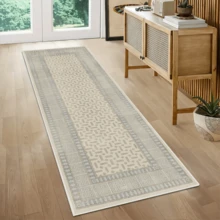1 pieza Alfombra/Alfombra/Alfombra de área/Alfombra de baño/Alfombra de puerta/Tapete de pasillo con patrón geométrico marroquí vintage, adecuado para baño, cocina, entrada, pasillo, mesita de noche, sala de estar, dormitorio, suave y lavable en todas las estaciones - Multicolor - Ver 6